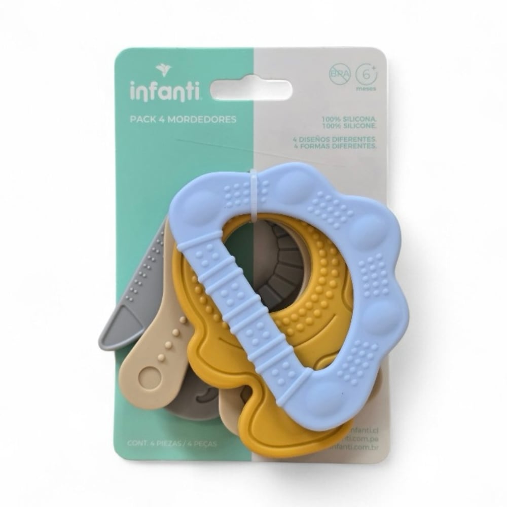Pack 4 Mordedores Surtidos INFANTI