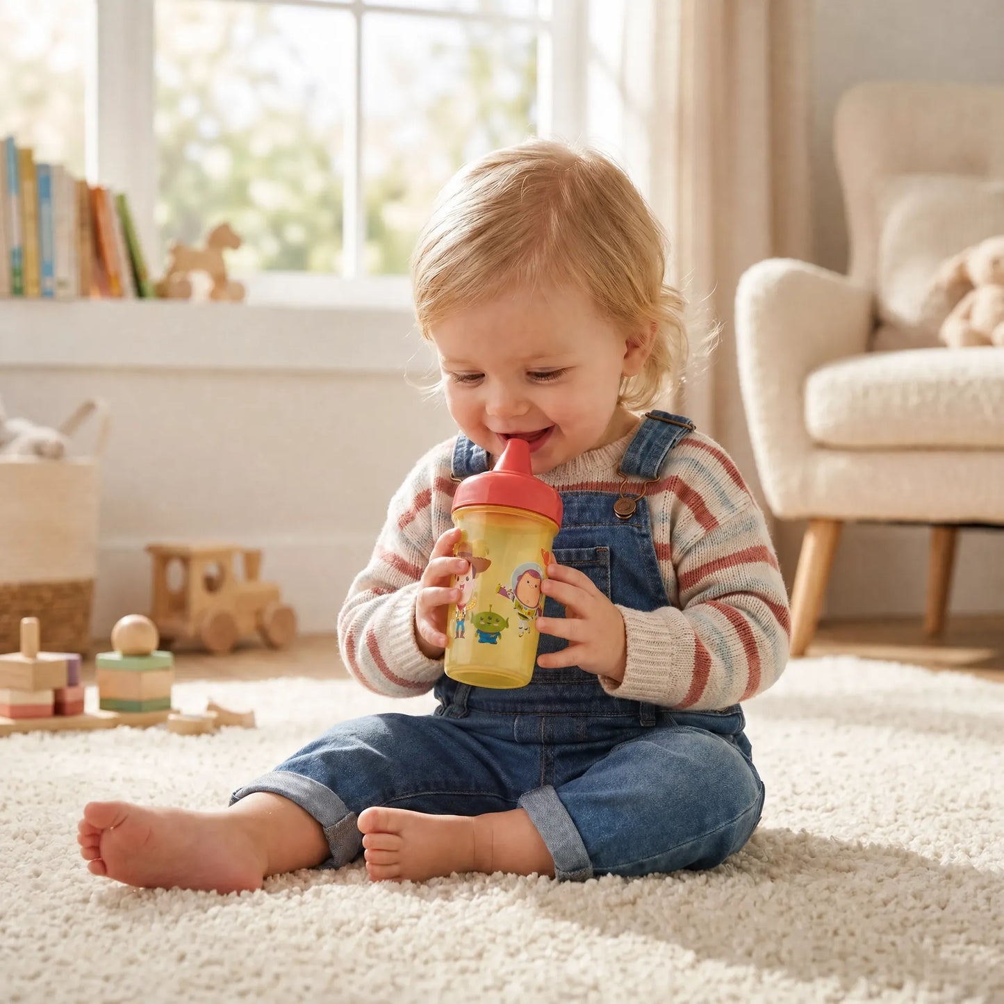 Vaso Bebé Antiderrames DISNEY BABY Toy Story 300ml, Libre de BPA