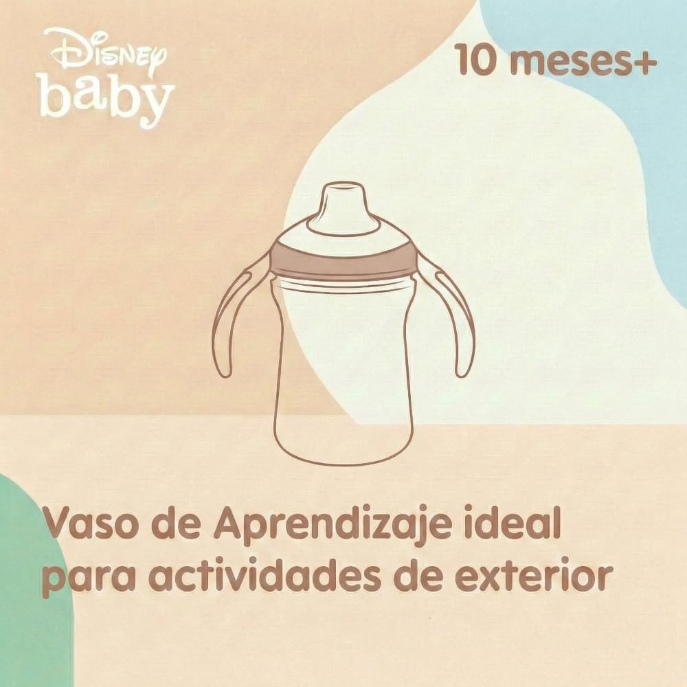 Vaso de Entrenamiento con Asas y Boquilla rígida DISNEY 295ml Stitch 10m+
