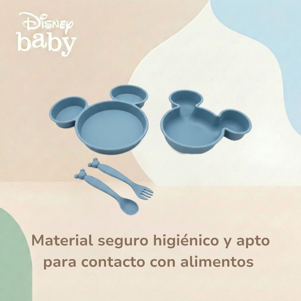 Set de Alimentación 4 Piezas Mickey y Minnie