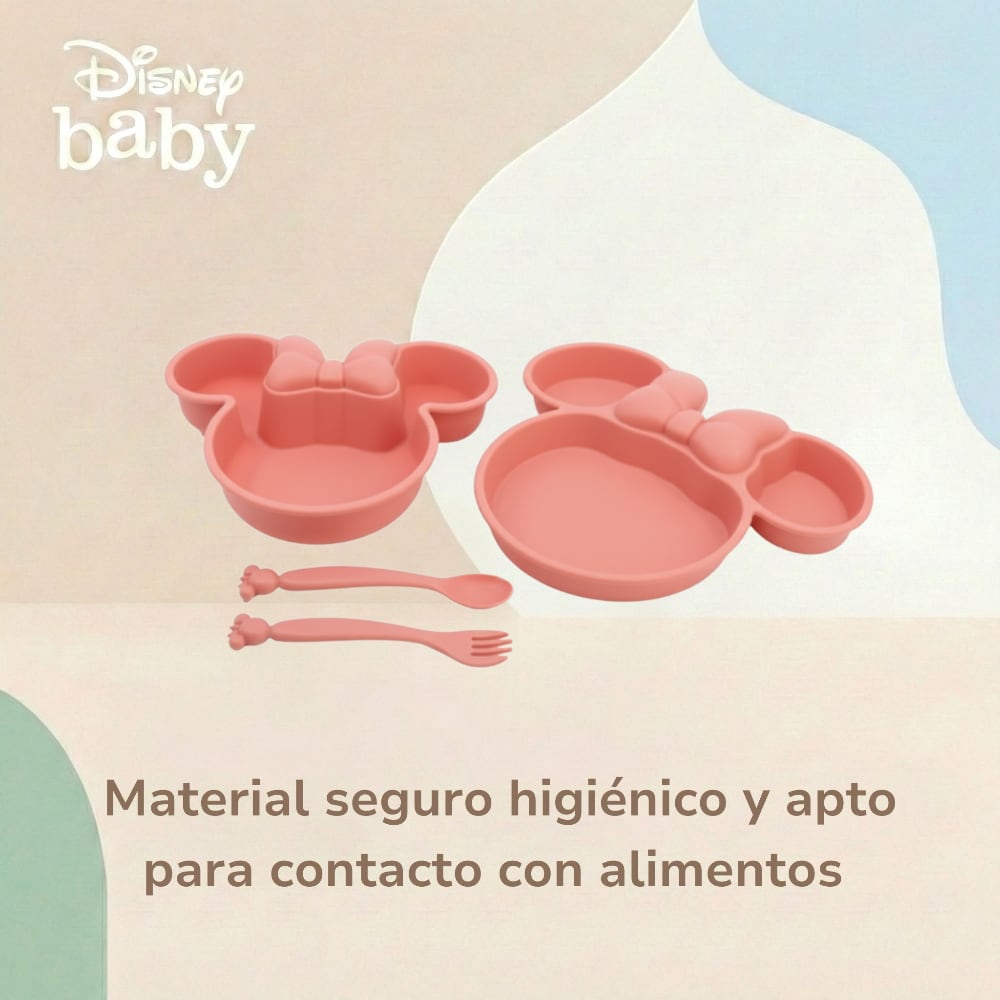 Set de Alimentación 4 Piezas Mickey y Minnie