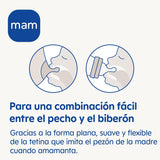 2 Tetinas Flujo 3 Silicona SkinSoft MAM 4 meses+