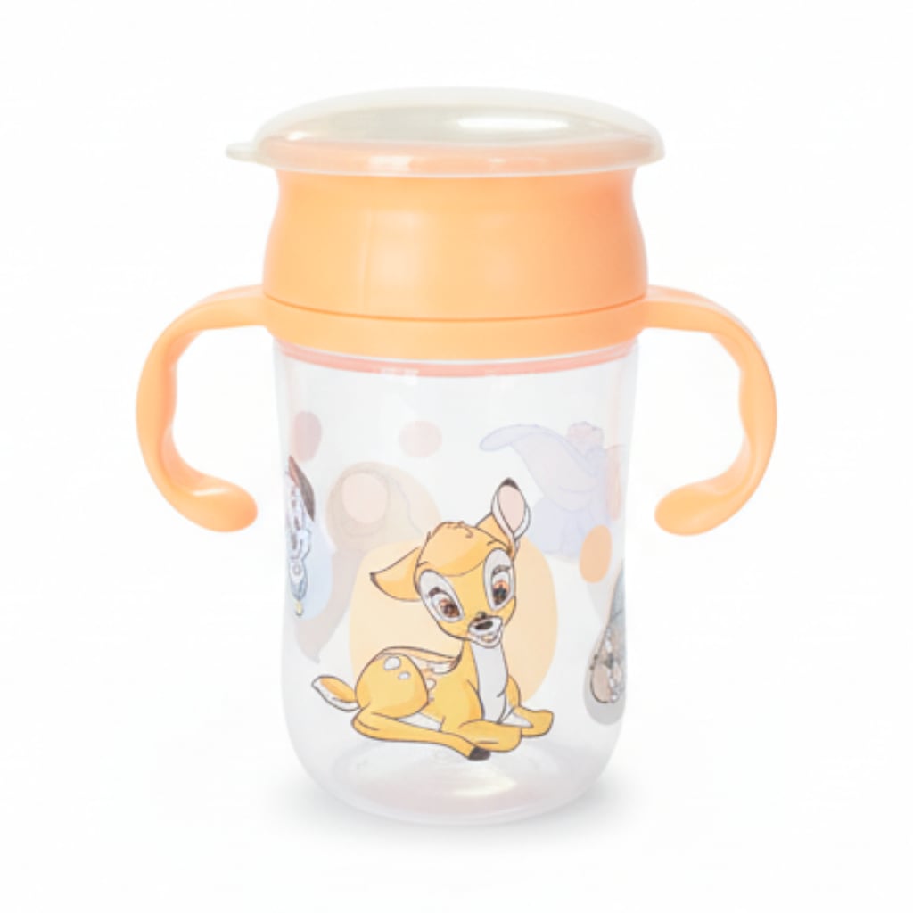 Vaso Antiderrame y Entrenamiento  360° con Tapa y  Asas 395ml, 12m+