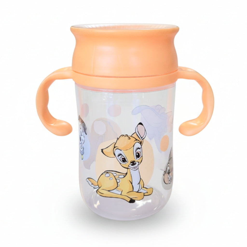 Vaso Antiderrame y Entrenamiento  360° con Tapa y  Asas 395ml, 12m+