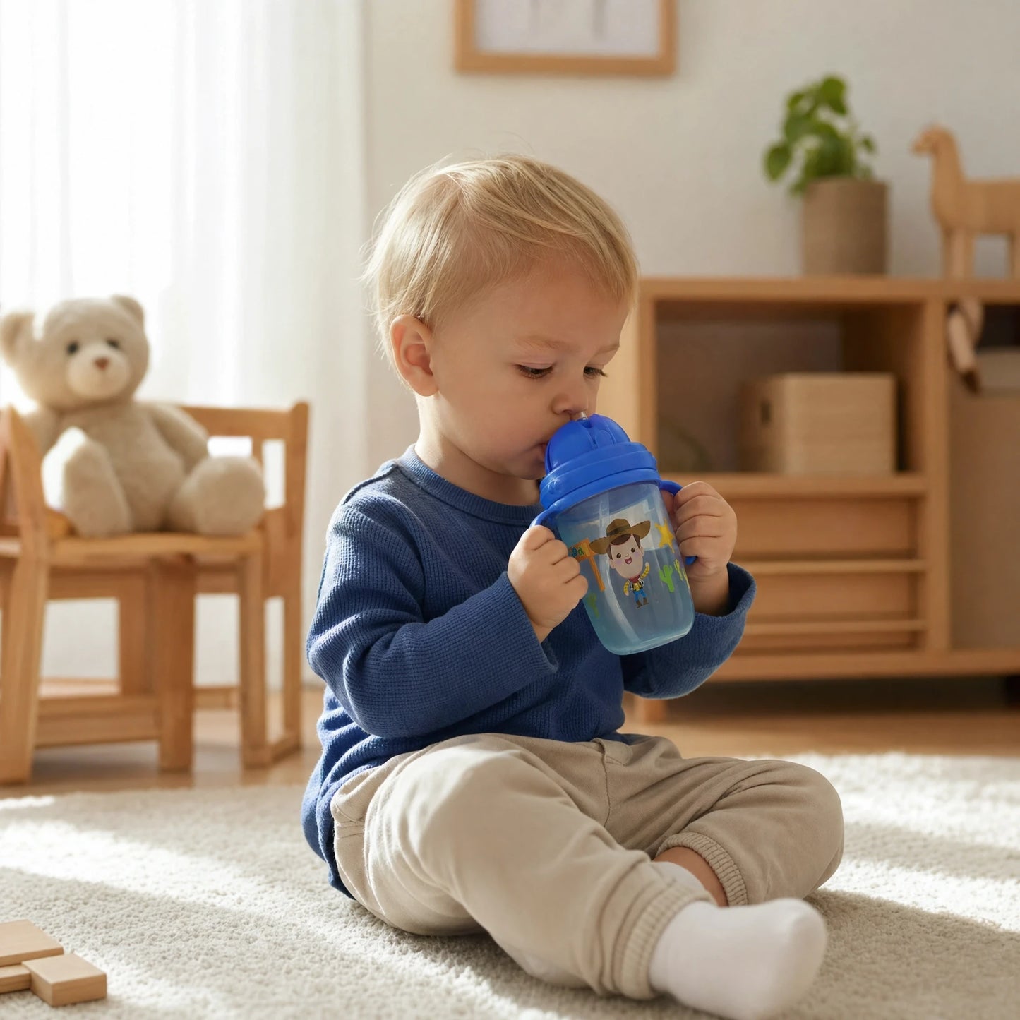 Vaso Antiderrame Toy Story Sipper Cup Con Bombilla 270ml +6m