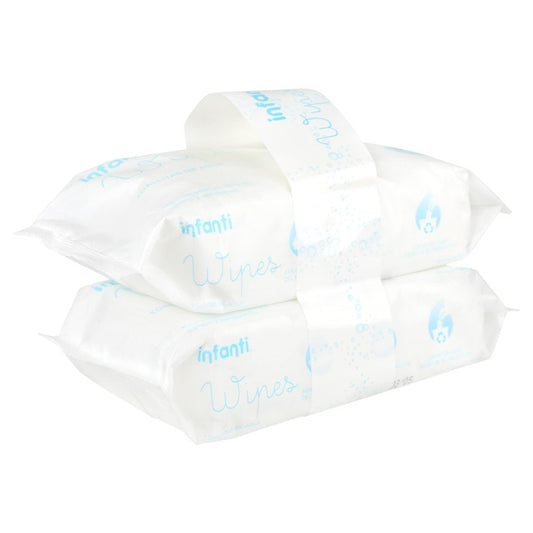 Pack Toallitas Húmedas de Agua INFANTI Wipes 2 x 80 Un.